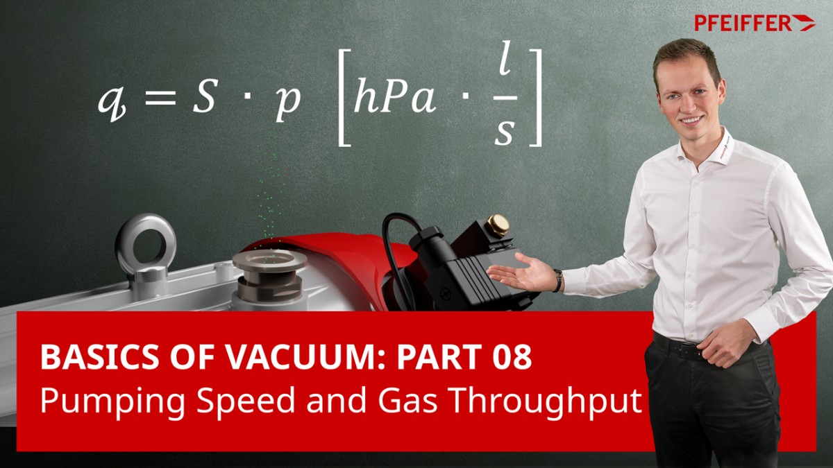 真空基础知识：第 8 部分 - 抽速和气体流量 | Pfeiffer Vacuum+Fab Solutions